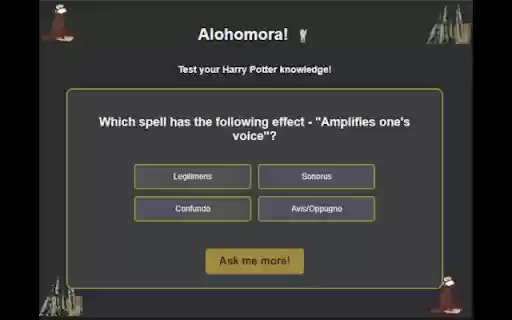 Alohomora Harry Potter from Chrome web store to be run with OffiDocs Chromium online Alohomora Harry Potter from Chrome web store to be run with OffiDocs Chromium online