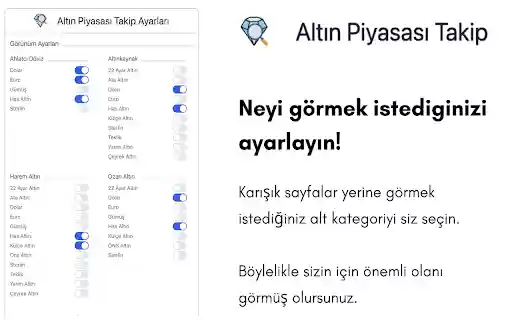 Altın Piyasası Takip from Chrome web store to be run with OffiDocs Chromium online Altın Piyasası Takip from Chrome web store to be run with OffiDocs Chromium online