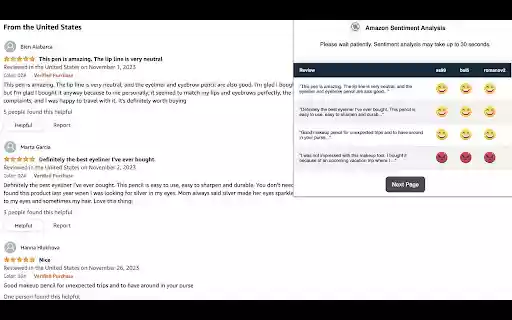 AMZSentiment from Chrome web store to be run with OffiDocs Chromium online AMZSentiment from Chrome web store to be run with OffiDocs Chromium online