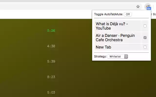 Auto Tab Mute from Chrome web store to be run with OffiDocs Chromium online Auto Tab Mute from Chrome web store to be run with OffiDocs Chromium online