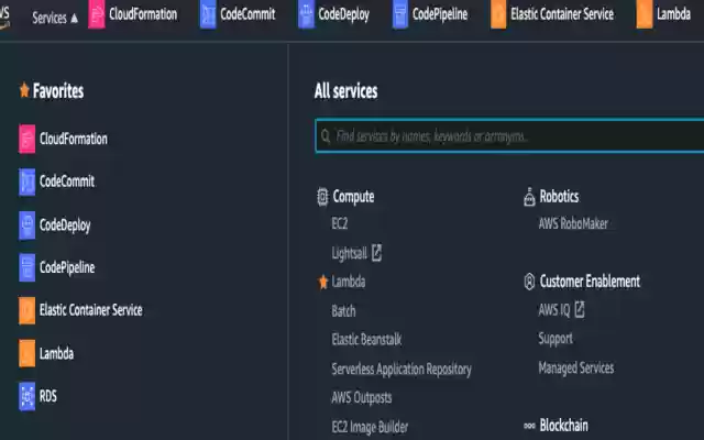 AWS Favorites To Pins from Chrome web store to be run with OffiDocs Chromium online AWS Favorites To Pins from Chrome web store to be run with OffiDocs Chromium online