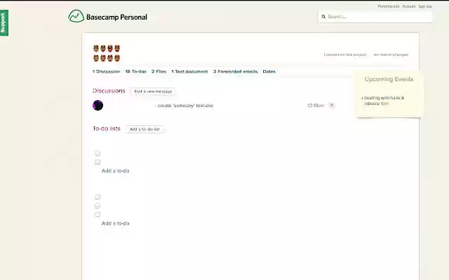 Basecamp Personal from Chrome web store to be run with OffiDocs Chromium online Basecamp Personal from Chrome web store to be run with OffiDocs Chromium online