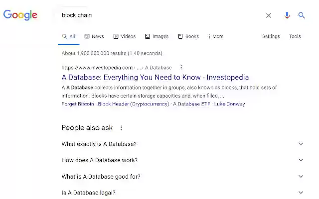 BlockChain is a database with more rules from Chrome web store to be run with OffiDocs Chromium online BlockChain is a database with more rules from Chrome web store to be run with OffiDocs Chromium online