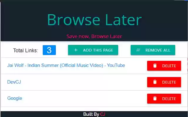Browse Later from Chrome web store to be run with OffiDocs Chromium online Browse Later from Chrome web store to be run with OffiDocs Chromium online