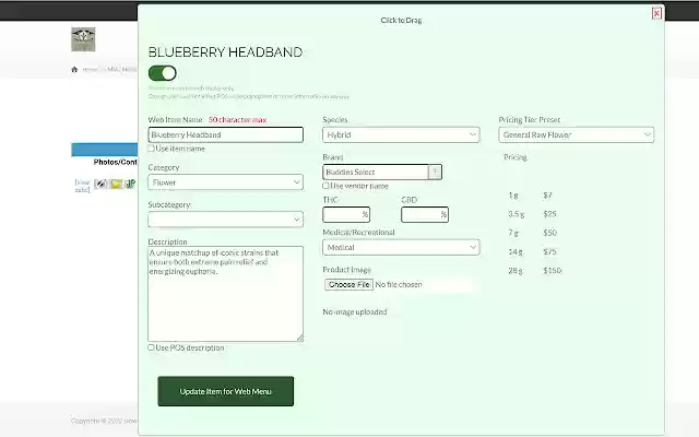 Cannamenu for Adilas from Chrome web store to be run with OffiDocs Chromium online Cannamenu for Adilas from Chrome web store to be run with OffiDocs Chromium online