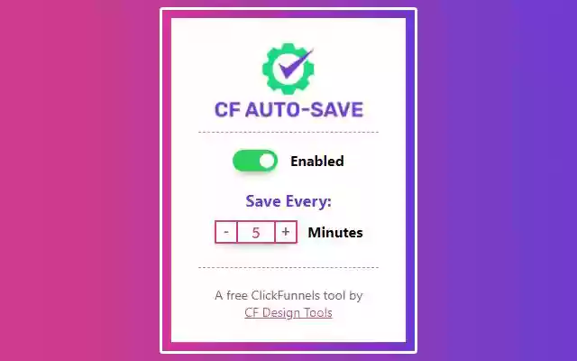 CF Auto Save from Chrome web store to be run with OffiDocs Chromium online CF Auto Save from Chrome web store to be run with OffiDocs Chromium online