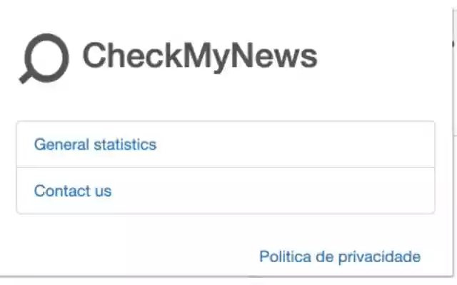 CheckMyNews from Chrome web store to be run with OffiDocs Chromium online CheckMyNews from Chrome web store to be run with OffiDocs Chromium online