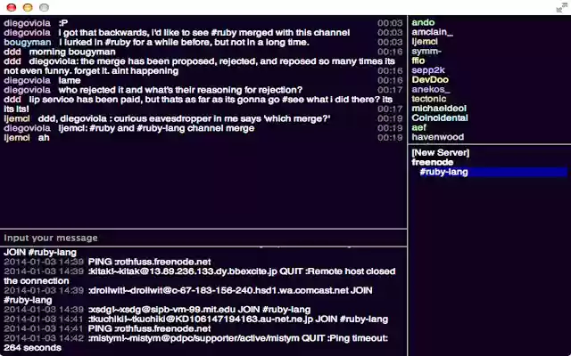 ChroCha IRC client for Chrome from Chrome web store to be run with OffiDocs Chromium online ChroCha IRC client for Chrome from Chrome web store to be run with OffiDocs Chromium online