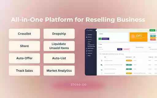 Closo Bot: Automating Crosslisting, Sharing, and Offering from Chrome web store to be run with OffiDocs Chromium online Closo Bot: Automating Crosslisting, Sharing, and Offering from Chrome web store to be run with OffiDocs Chromium online