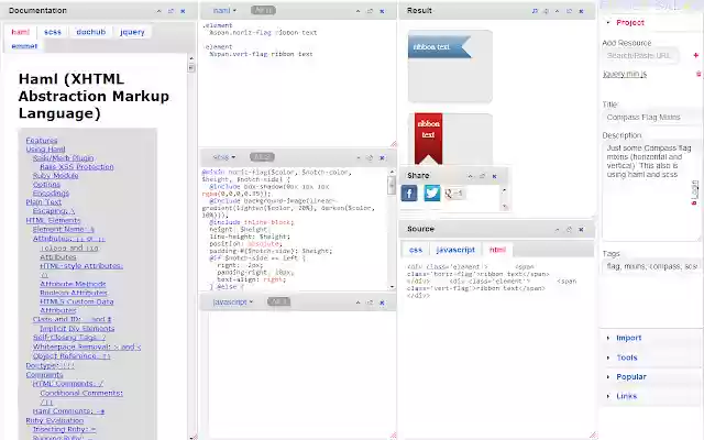 Compass SCSS Editor from Chrome web store to be run with OffiDocs Chromium online Compass SCSS Editor from Chrome web store to be run with OffiDocs Chromium online