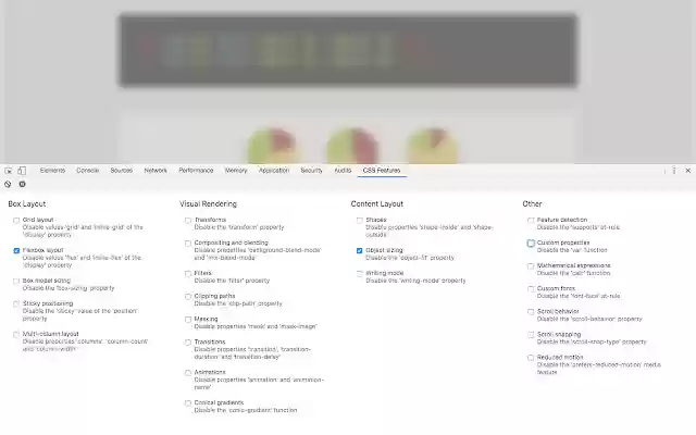 CSS Feature Toggles from Chrome web store to be run with OffiDocs Chromium online CSS Feature Toggles from Chrome web store to be run with OffiDocs Chromium online