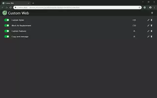 Custom Web from Chrome web store to be run with OffiDocs Chromium online Custom Web from Chrome web store to be run with OffiDocs Chromium online