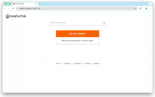 DailyFactTab from Chrome web store to be run with OffiDocs Chromium online DailyFactTab from Chrome web store to be run with OffiDocs Chromium online
