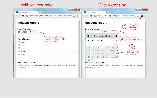 Date picker extension from Chrome web store to be run with OffiDocs Chromium online Date picker extension from Chrome web store to be run with OffiDocs Chromium online