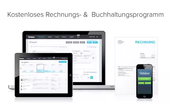Debitoor Online Rechnungsprogramm from Chrome web store to be run with OffiDocs Chromium online Debitoor Online Rechnungsprogramm from Chrome web store to be run with OffiDocs Chromium online