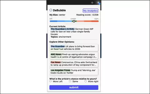 DeBubble from Chrome web store to be run with OffiDocs Chromium online DeBubble from Chrome web store to be run with OffiDocs Chromium online