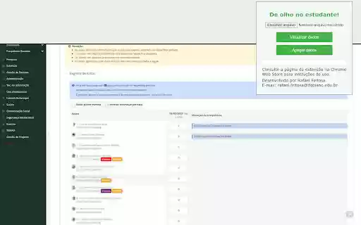 De olho no estudante! from Chrome web store to be run with OffiDocs Chromium online De olho no estudante! from Chrome web store to be run with OffiDocs Chromium online