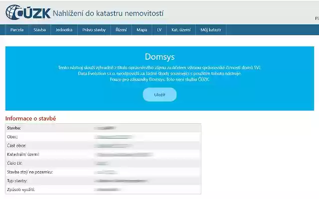 Domsys ČÚZK from Chrome web store to be run with OffiDocs Chromium online Domsys ČÚZK from Chrome web store to be run with OffiDocs Chromium online
