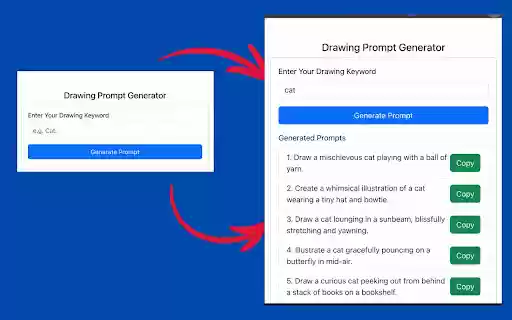 Drawing Prompts Generator by Chatgpt from Chrome web store to be run with OffiDocs Chromium online Drawing Prompts Generator by Chatgpt from Chrome web store to be run with OffiDocs Chromium online