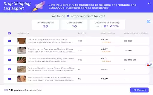 Dropshipping listing exporter from Chrome web store to be run with OffiDocs Chromium online Dropshipping listing exporter from Chrome web store to be run with OffiDocs Chromium online