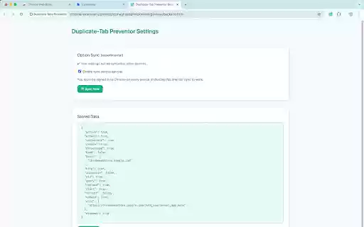 Duplicate Tabs Preventor from Chrome web store to be run with OffiDocs Chromium online Duplicate Tabs Preventor from Chrome web store to be run with OffiDocs Chromium online
