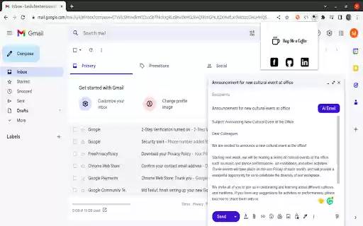 Email GPT from Chrome web store to be run with OffiDocs Chromium online Email GPT from Chrome web store to be run with OffiDocs Chromium online