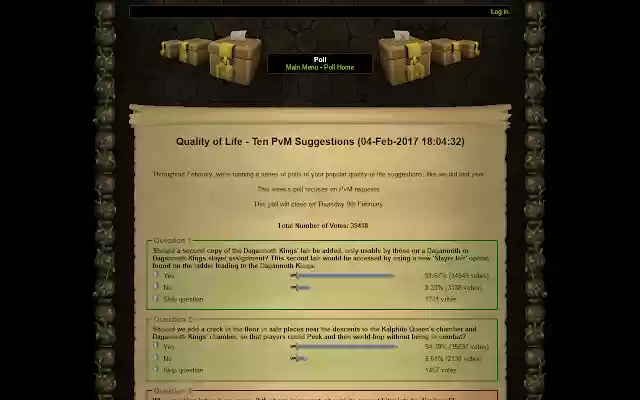 Enhanced Old School RuneScape Poll Results from Chrome web store to be run with OffiDocs Chromium online Enhanced Old School RuneScape Poll Results from Chrome web store to be run with OffiDocs Chromium online