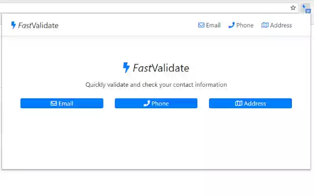 FastValidate Chrome Extension from Chrome web store to be run with OffiDocs Chromium online FastValidate Chrome Extension from Chrome web store to be run with OffiDocs Chromium online