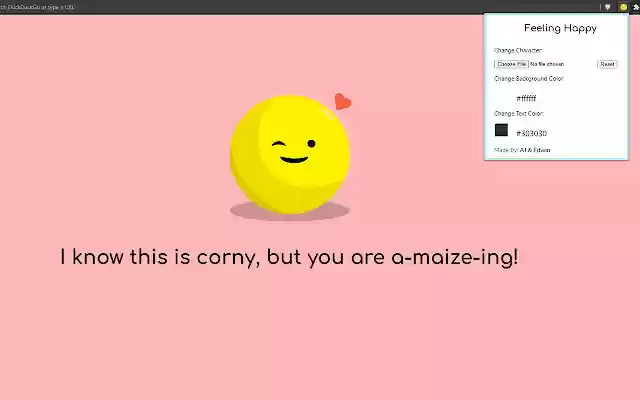 Feeling Happy from Chrome web store to be run with OffiDocs Chromium online Feeling Happy from Chrome web store to be run with OffiDocs Chromium online