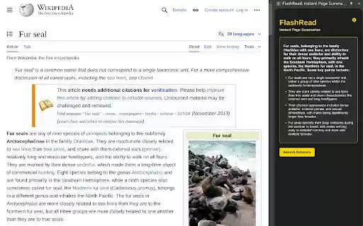 FlashRead: Instant Page Summaries from Chrome web store to be run with OffiDocs Chromium online FlashRead: Instant Page Summaries from Chrome web store to be run with OffiDocs Chromium online