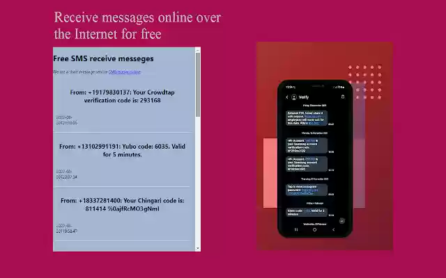 Free SMS from Chrome web store to be run with OffiDocs Chromium online Free SMS from Chrome web store to be run with OffiDocs Chromium online