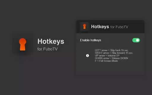 FuboTV Hotkeys: keyboard shortcuts from Chrome web store to be run with OffiDocs Chromium online FuboTV Hotkeys: keyboard shortcuts from Chrome web store to be run with OffiDocs Chromium online