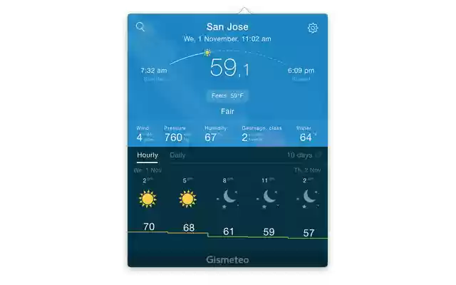 Gismeteo from Chrome web store to be run with OffiDocs Chromium online Gismeteo from Chrome web store to be run with OffiDocs Chromium online