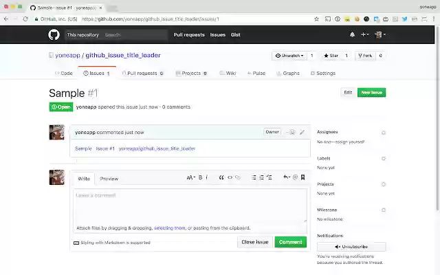 GitHub Issue Title Loader from Chrome web store to be run with OffiDocs Chromium online GitHub Issue Title Loader from Chrome web store to be run with OffiDocs Chromium online