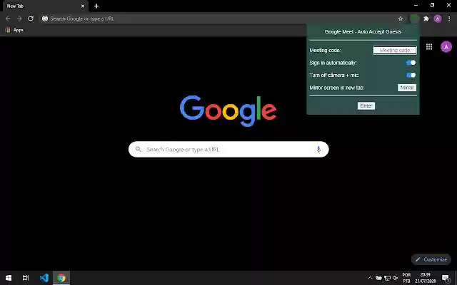 Google Meet Automatically Accept Guests from Chrome web store to be run with OffiDocs Chromium online Google Meet Automatically Accept Guests from Chrome web store to be run with OffiDocs Chromium online
