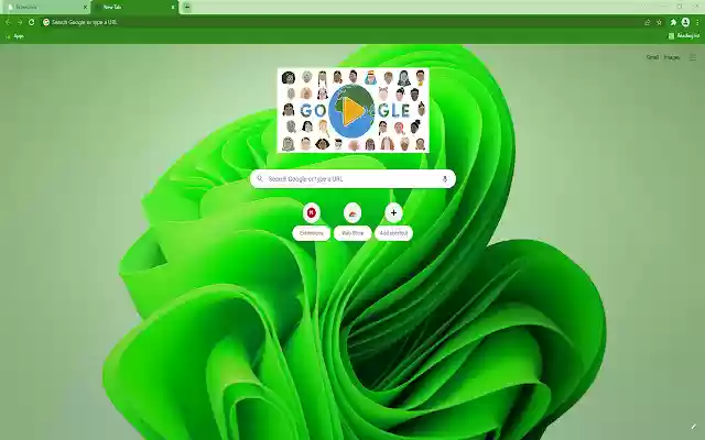 Green Windows 11 New Tab from Chrome web store to be run with OffiDocs Chromium online Green Windows 11 New Tab from Chrome web store to be run with OffiDocs Chromium online