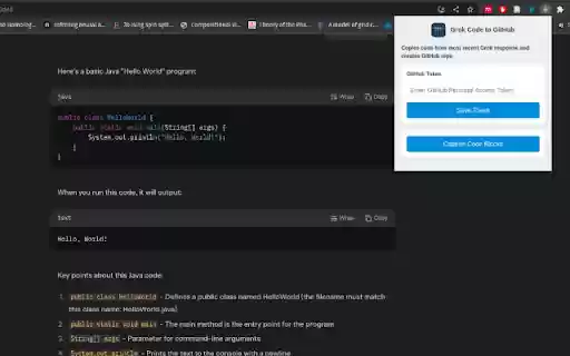 Grok Code to GitHub from Chrome web store to be run with OffiDocs Chromium online Grok Code to GitHub from Chrome web store to be run with OffiDocs Chromium online