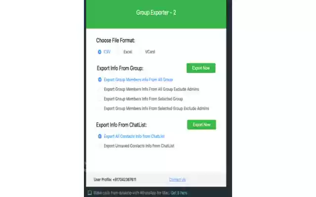 Group exporter 2 from Chrome web store to be run with OffiDocs Chromium online Group exporter 2 from Chrome web store to be run with OffiDocs Chromium online
