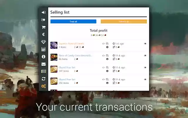 Guild Wars 2™ Trading Post Notificator from Chrome web store to be run with OffiDocs Chromium online Guild Wars 2™ Trading Post Notificator from Chrome web store to be run with OffiDocs Chromium online