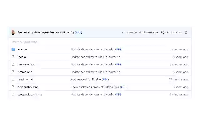 Hide Files on GitHub from Chrome web store to be run with OffiDocs Chromium online Hide Files on GitHub from Chrome web store to be run with OffiDocs Chromium online