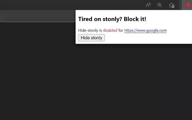 Hide Stonly from Chrome web store to be run with OffiDocs Chromium online Hide Stonly from Chrome web store to be run with OffiDocs Chromium online