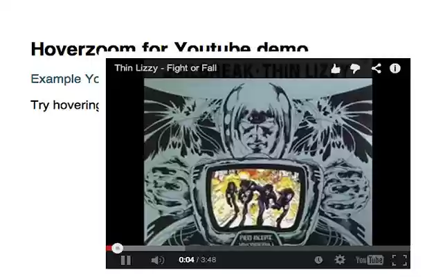Hoverzoom Plus for Youtube videos from Chrome web store to be run with OffiDocs Chromium online Hoverzoom Plus for Youtube videos from Chrome web store to be run with OffiDocs Chromium online