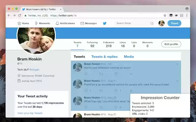 Impression Counter from Chrome web store to be run with OffiDocs Chromium online Impression Counter from Chrome web store to be run with OffiDocs Chromium online