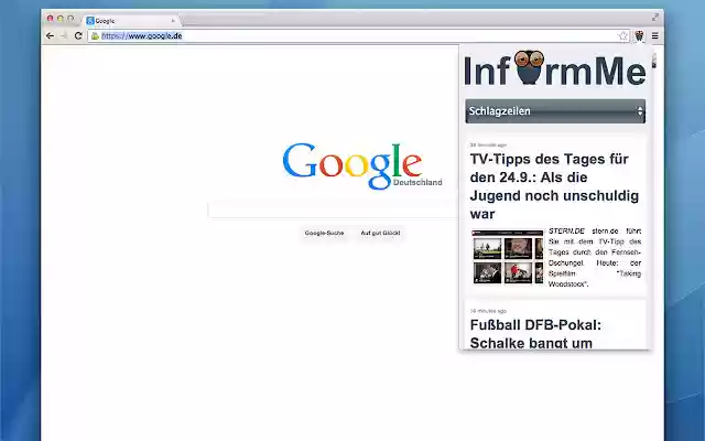 InformMe from Chrome web store to be run with OffiDocs Chromium online InformMe from Chrome web store to be run with OffiDocs Chromium online