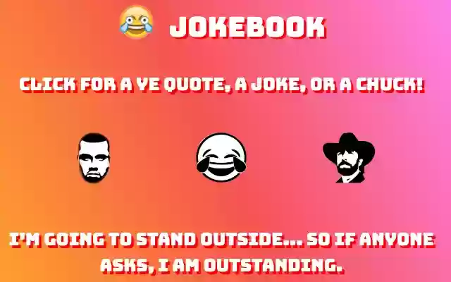 JokeBook from Chrome web store to be run with OffiDocs Chromium online JokeBook from Chrome web store to be run with OffiDocs Chromium online