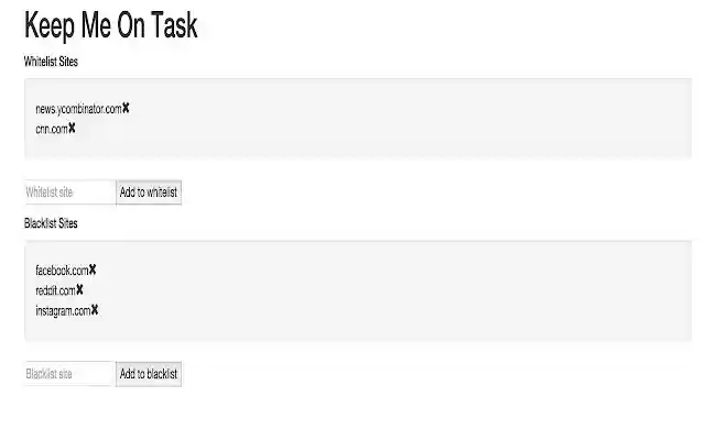 Keep Me On Task from Chrome web store to be run with OffiDocs Chromium online Keep Me On Task from Chrome web store to be run with OffiDocs Chromium online