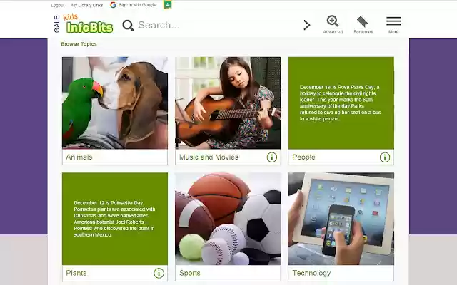 Kids InfoBits from Chrome web store to be run with OffiDocs Chromium online Kids InfoBits from Chrome web store to be run with OffiDocs Chromium online