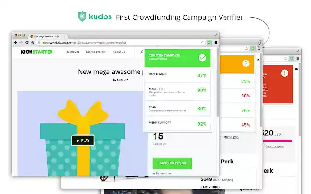 Kudos Crowdfunding Campaign Verifier from Chrome web store to be run with OffiDocs Chromium online Kudos Crowdfunding Campaign Verifier from Chrome web store to be run with OffiDocs Chromium online