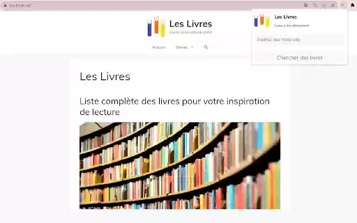 Les Livres from Chrome web store to be run with OffiDocs Chromium online Les Livres from Chrome web store to be run with OffiDocs Chromium online