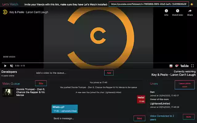 Lets Watch from Chrome web store to be run with OffiDocs Chromium online Lets Watch from Chrome web store to be run with OffiDocs Chromium online